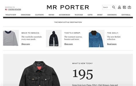 mr porter online shopping.